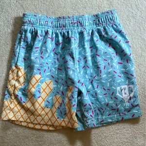 Baseball Lifestyle 101 Ice Cream Sundae Cotton Candy Blue Youth Boy's Shorts
